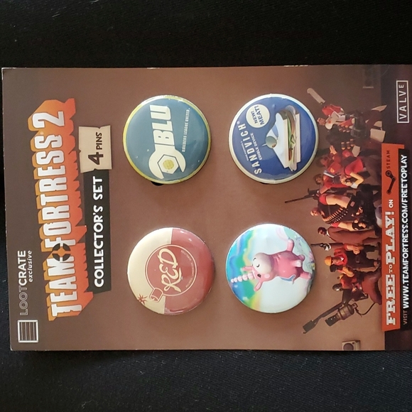 Loot Crate Accessories Team Fortress 2 Pins From Loot Crate Poshmark